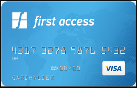first access credit card login steps